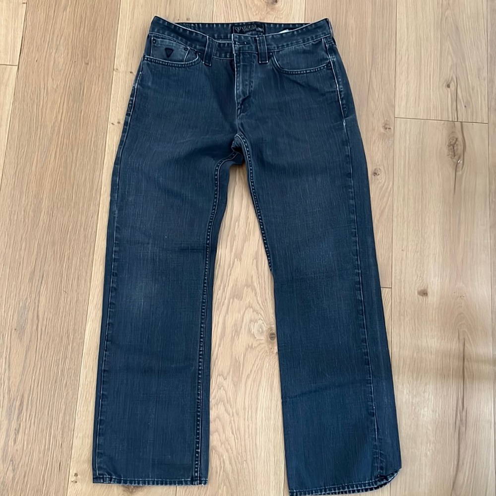 Men’s Guess Washed Black Jeans